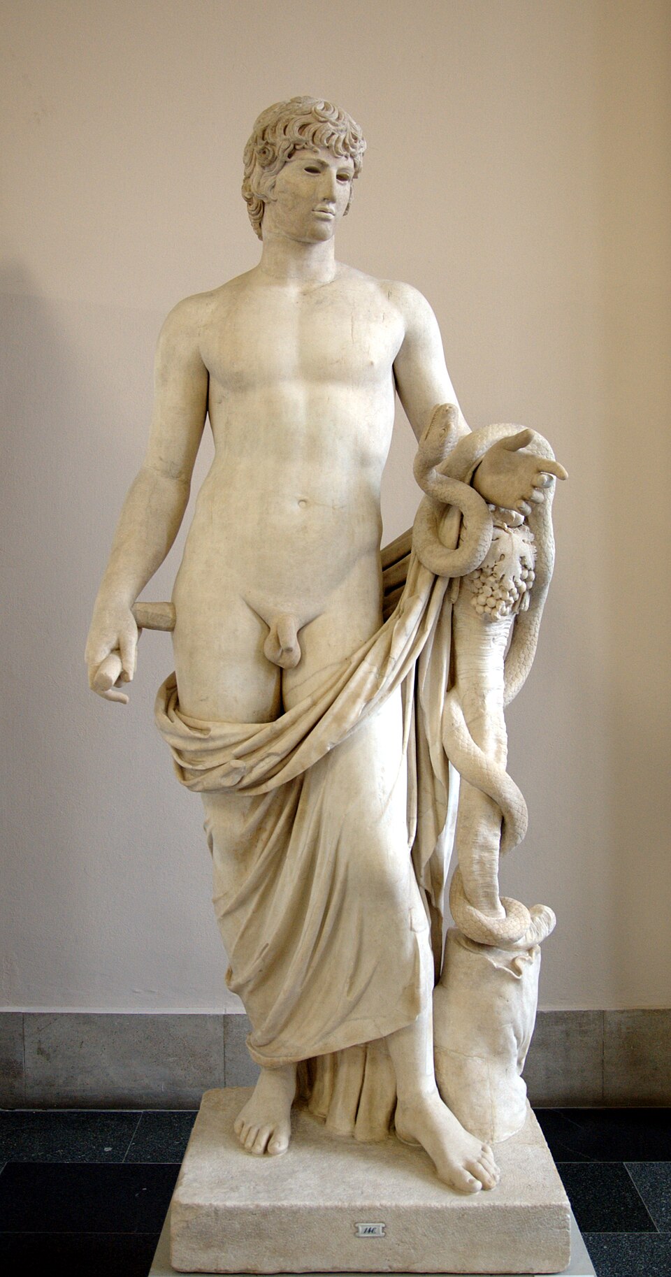 Depiction of Agathodaemon from the Temple of Zeus Pantheon