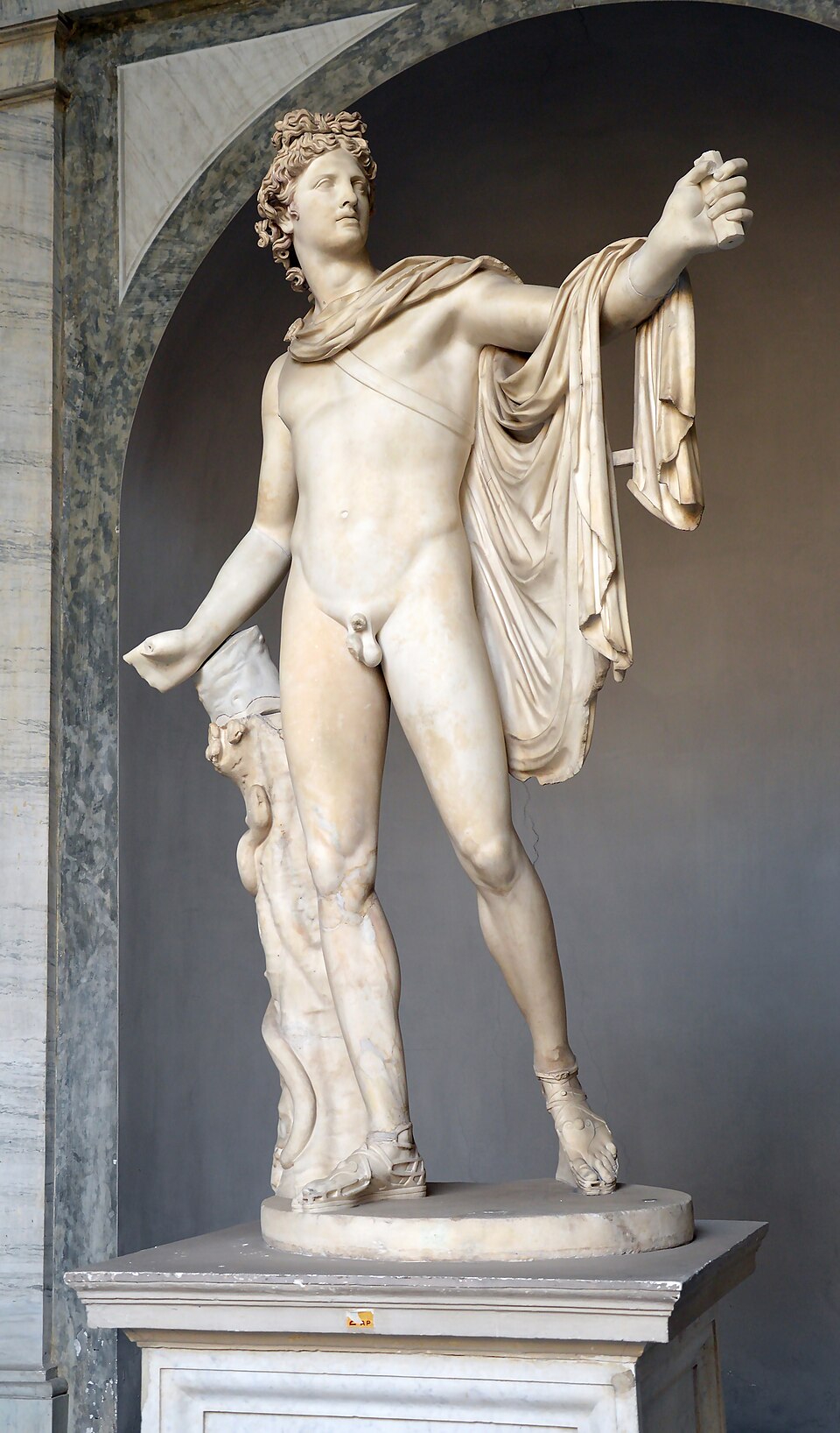 Depiction of Apollo from the Temple of Zeus Pantheon