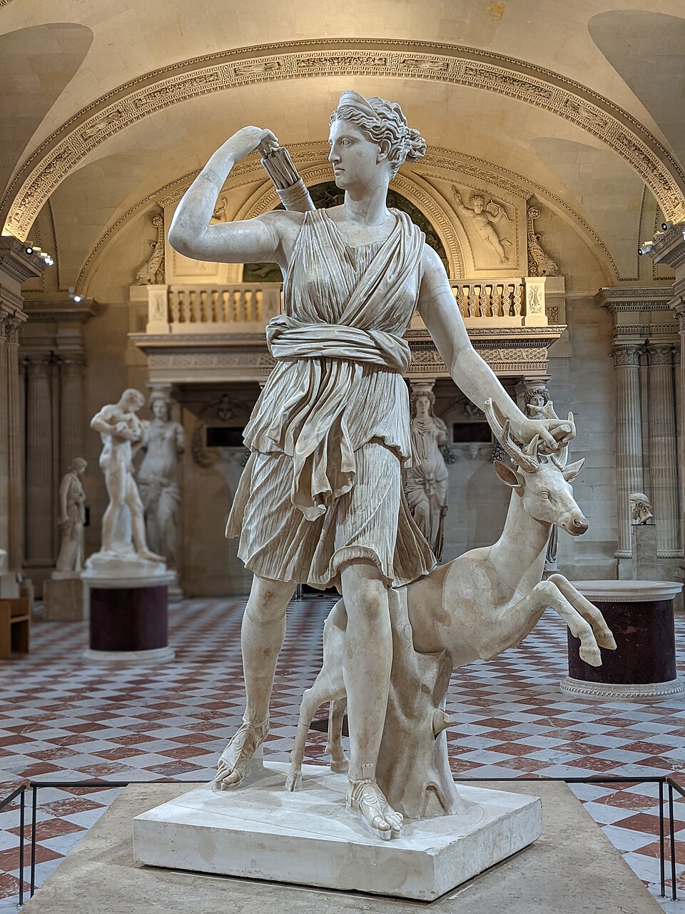 Depiction of Artemis from the Temple of Zeus Pantheon
