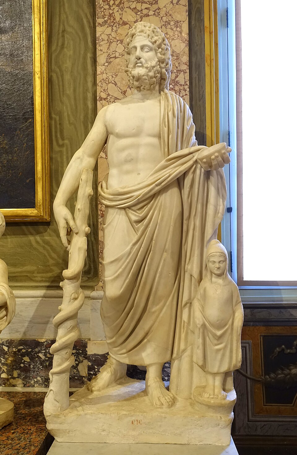 Depiction of Asclepius from the Temple of Zeus Pantheon