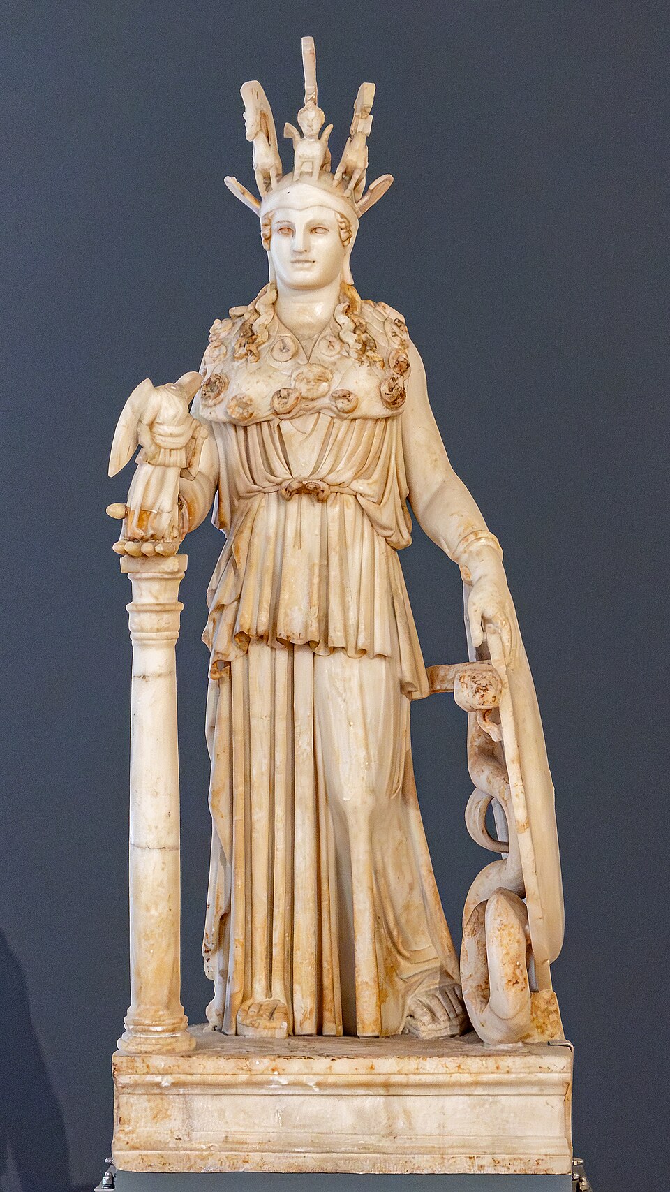 Depiction of Athena from the Temple of Zeus Pantheon