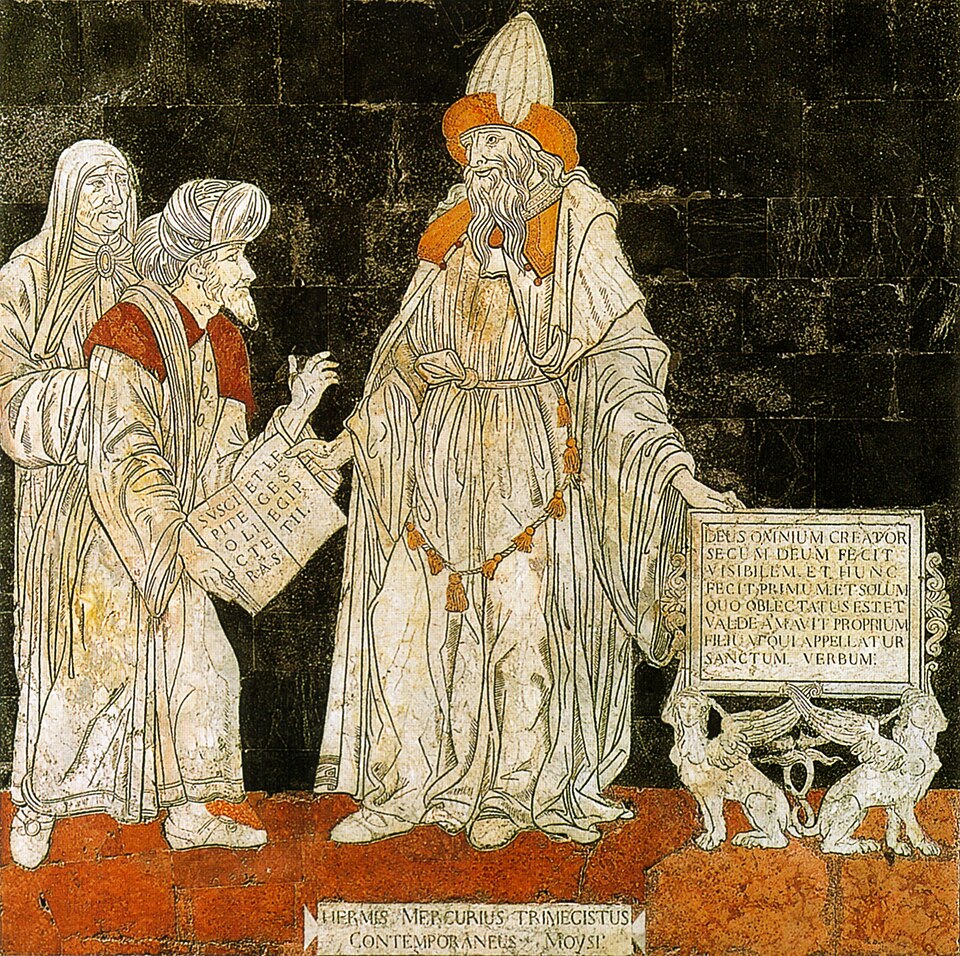 Depiction of Hermes Trismegistus from the Temple of Zeus Pantheon