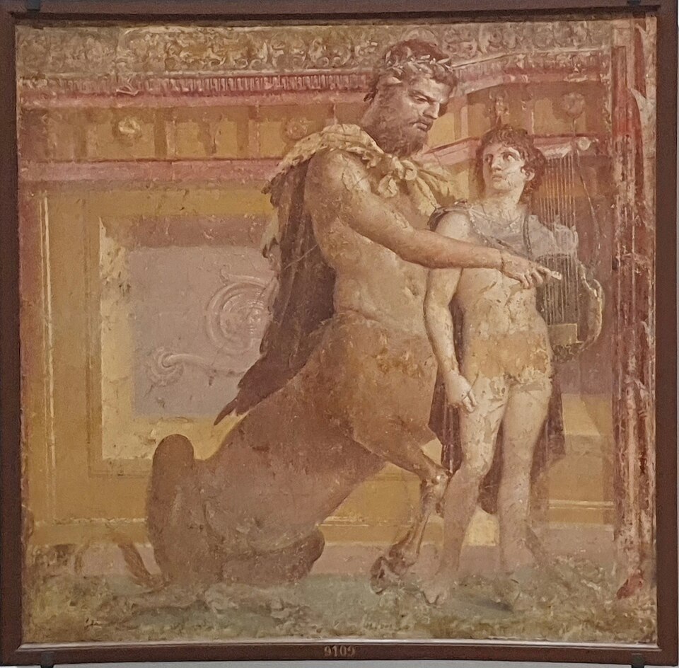 Depiction of Kheiron from the Temple of Zeus Pantheon