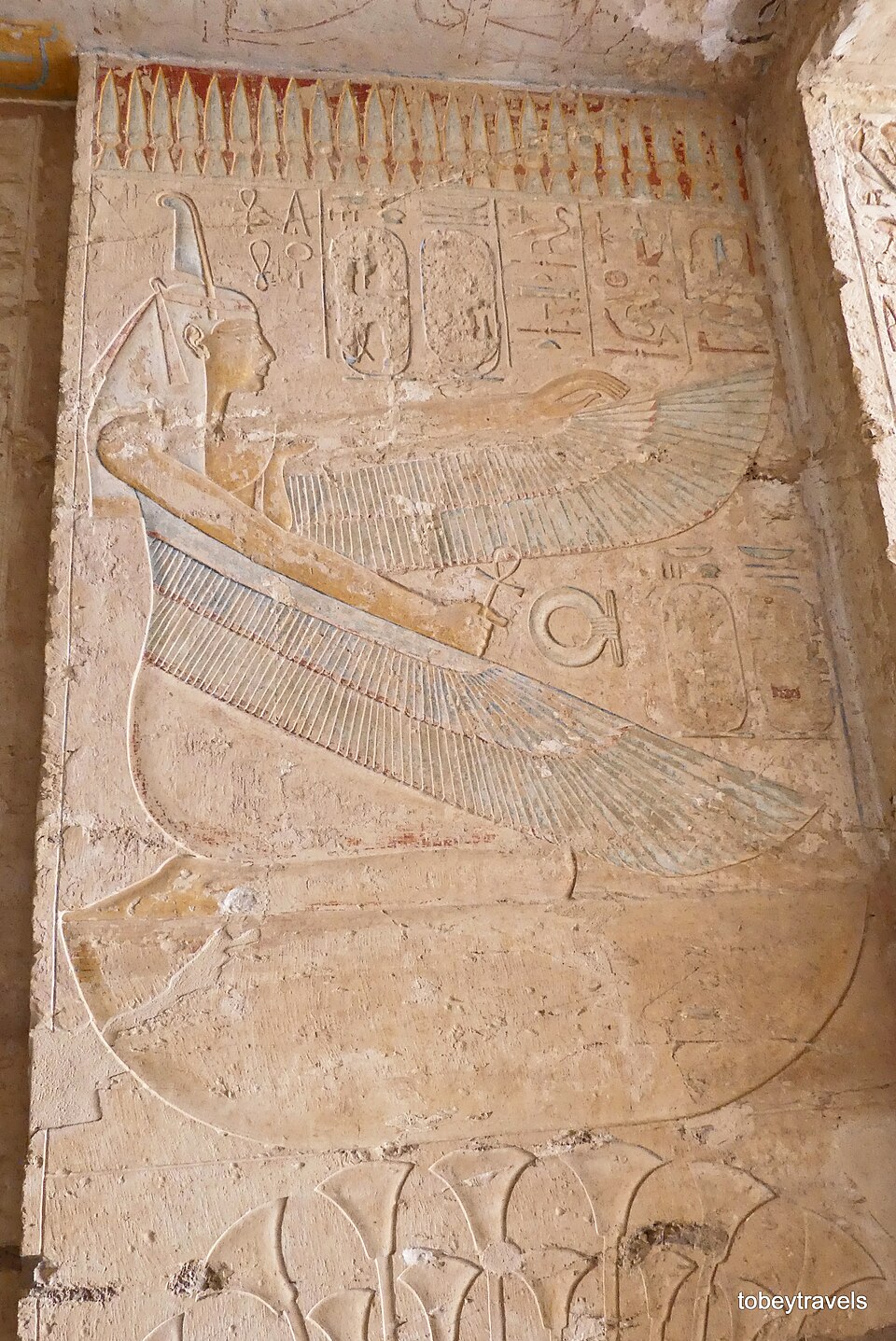 Depiction of Maat from the Temple of Zeus Pantheon