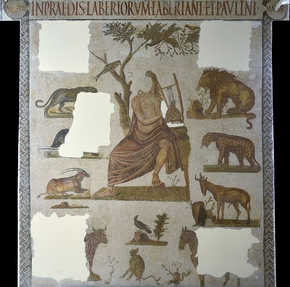 Depiction of Orpheus from the Temple of Zeus Pantheon