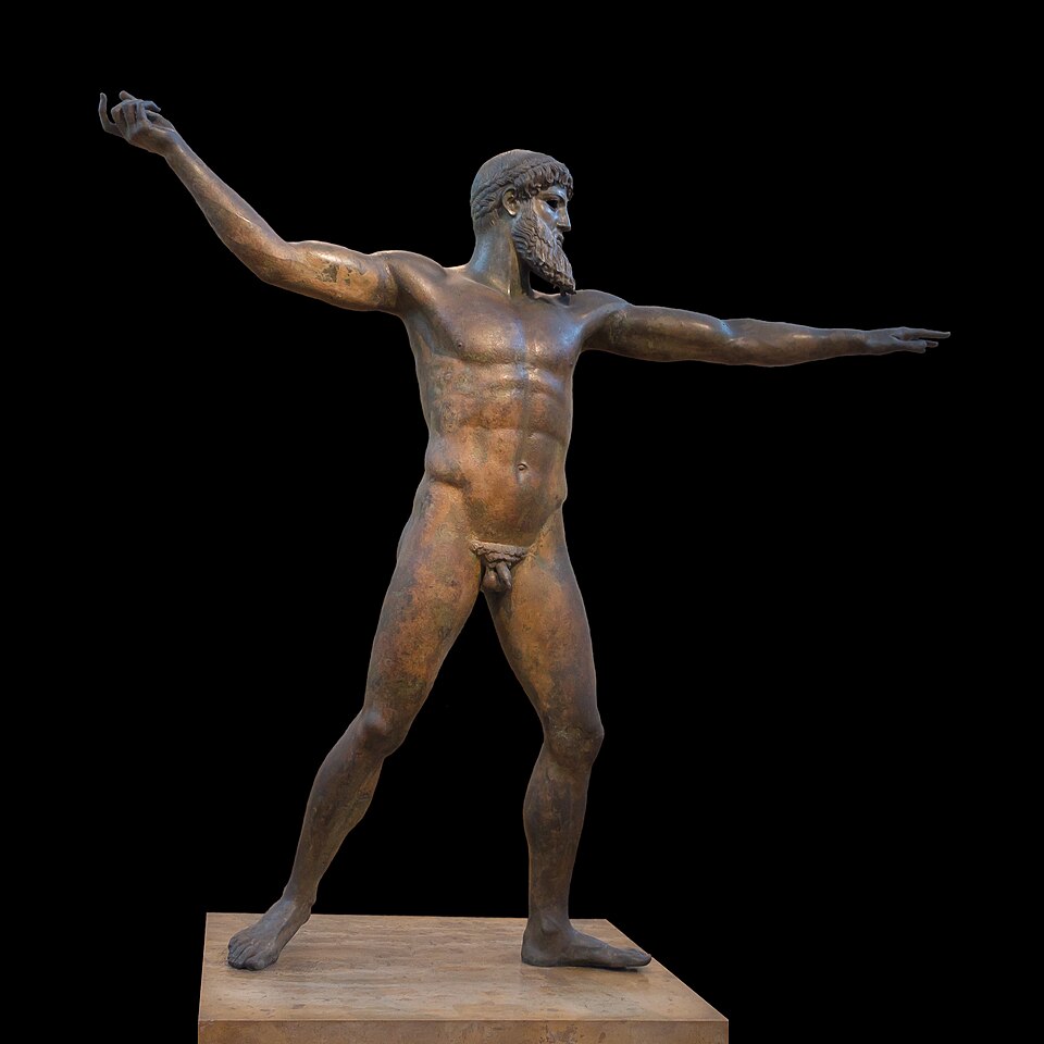 Depiction of Poseidon from the Temple of Zeus Pantheon