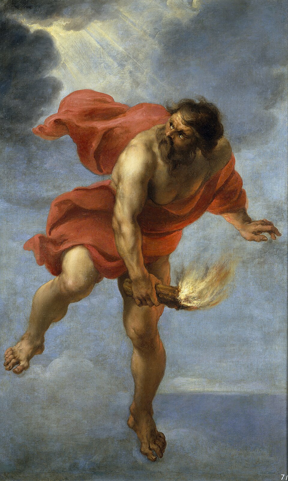 Depiction of Prometheus-Enki from the Temple of Zeus Pantheon