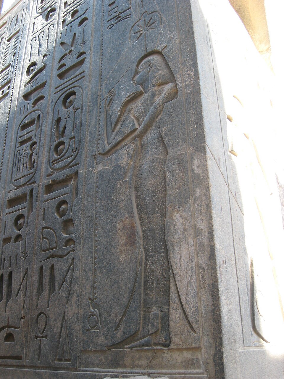 Depiction of Seshat from the Temple of Zeus Pantheon
