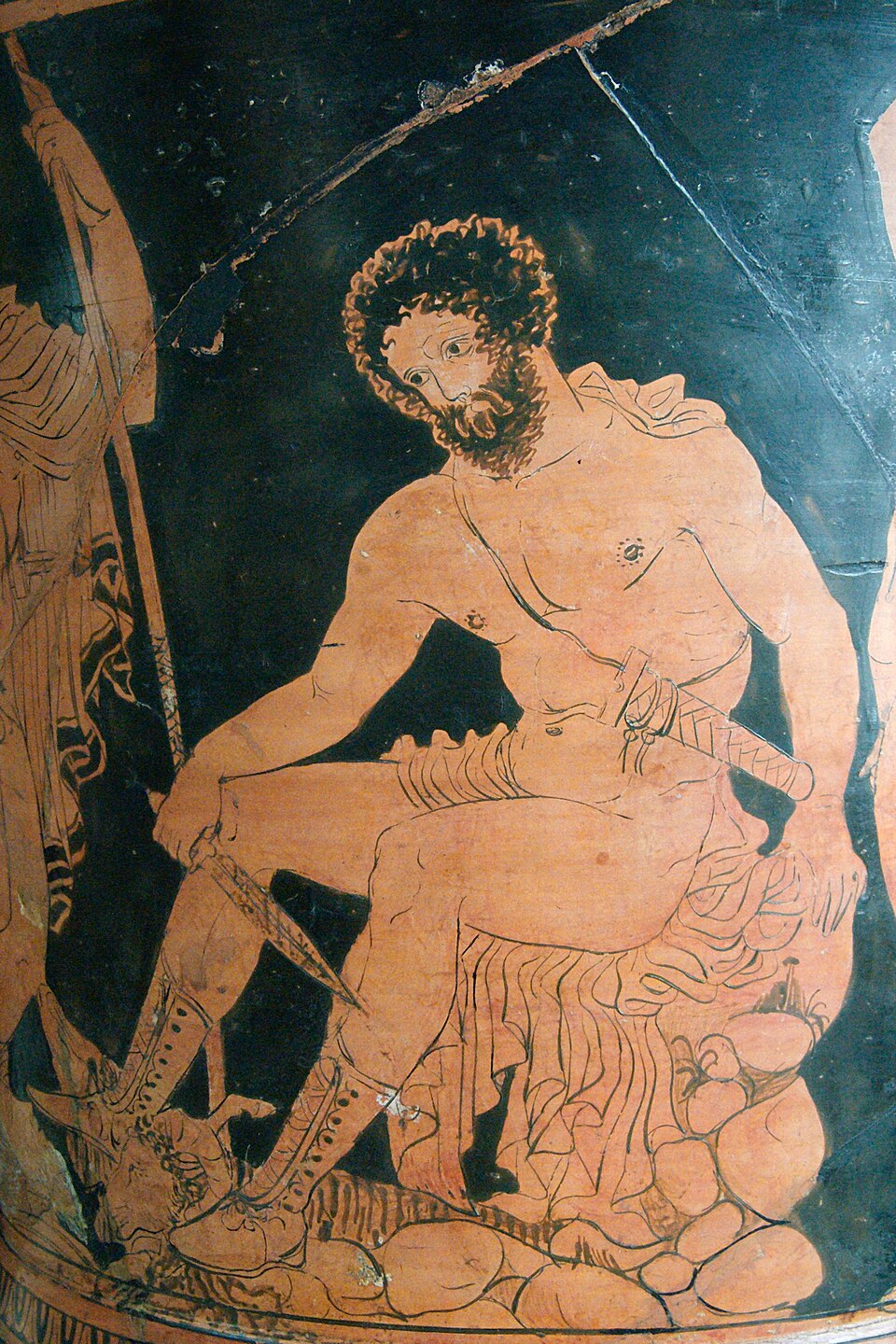 Depiction of Tiresias from the Temple of Zeus Pantheon